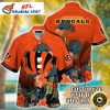Tropical Mascot Cincinnati Bengals Hawaiian Shirt – Floral Mickey Bengals Aloha Shirt