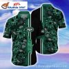 Tropical Blooms NY Jets Hawaiian Shirt With Tropical Fruit Pattern