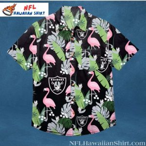 Tropical Flamingo Las Vegas Raiders Hawaiian Shirt