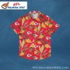 Tropical Leaf NFL Kansas City Chiefs Custom Name Hawaiian Shirt