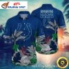 Personalized Indianapolis Colts Fanfare – Custom Name And Number Hawaiian Shirt