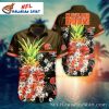 Red Hibiscus Customized Cleveland Browns Hawaiian Shirt