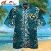 Tropical Flower Patterns Personalized Jacksonville Jaguars Hawaiian Shirt