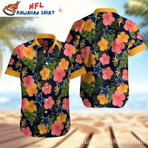 Tropical Hibiscus Dreams Cowboys Hawaiian Shirt