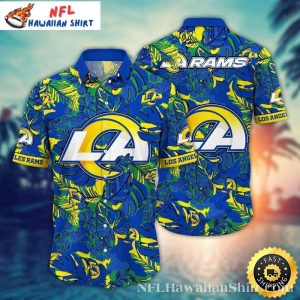 Tropical LA Rams Navy Spirit Hawaiian Shirt – Botanical Wave Edition