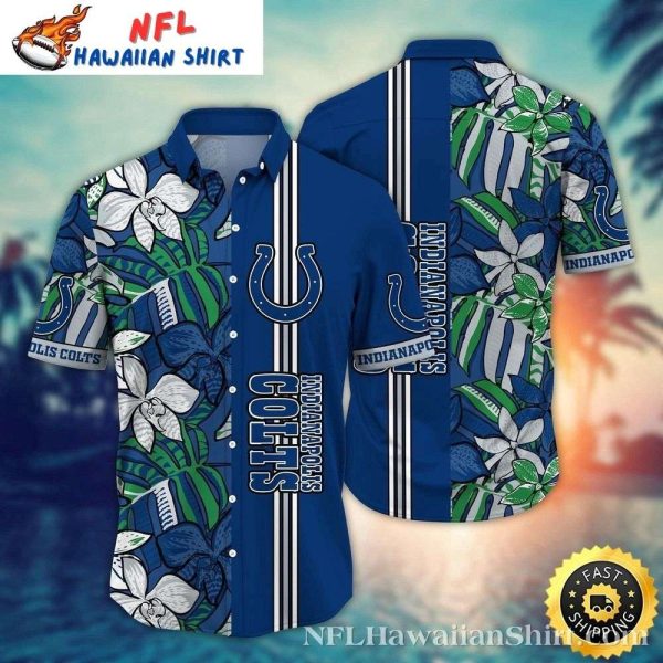 Tropical Midnight Blue Colts Paradise – Indianapolis Colts Hawaiian Aloha Shirt