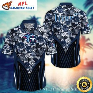 Tropical Midnight Florals – Tennessee Titans Hawaiian Shirt