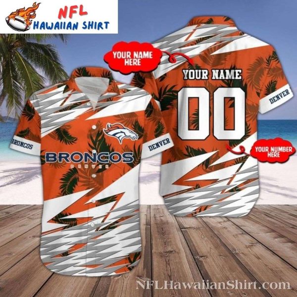 Tropical Palm Broncos Spirit – Personalized  Denver Hawaiian Shirt