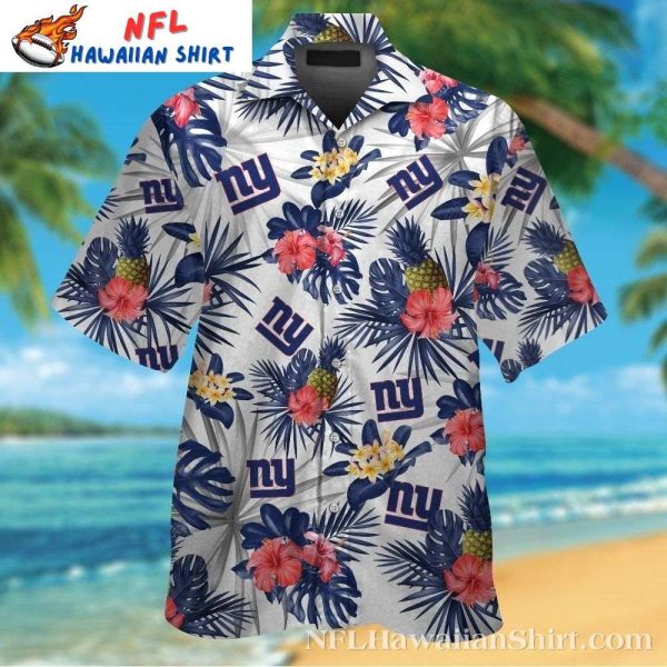 Tropical Paradise NY Giants Hawaiian Shirt