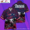 Tropical Script New England Patriots Aloha Shirt