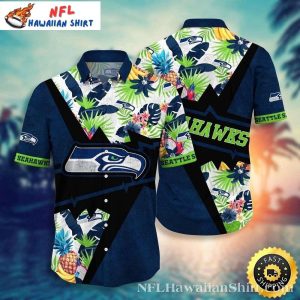 Tropical Pineapple Seattle Seahawks Aloha Shirt – Sunset Pineapple Passion