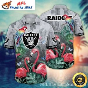 Tropical Raider Flamingo And Parrot Paradise Aloha Shirt