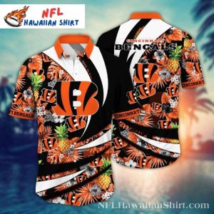 Tropical Stripe Bengals – Cincinnati Bengals Aloha Shirt