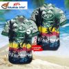 Tropical Touchdown NY Jets Hawaiian Shirt With Vibrant Floral Patterns Team Logo
