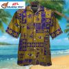 Varsity Vibes – Baltimore Ravens Hawaiian Shirt With Collegiate Lettering