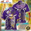 Twilight Skies Vikings Customizable Name Hawaiian Shirt