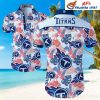 Tropical Touchdown – Tennessee Titans Floral Hawaiian Shirt
