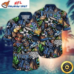 Tropical Titan Tiki – Tennessee Titans Hawaiian Shirt