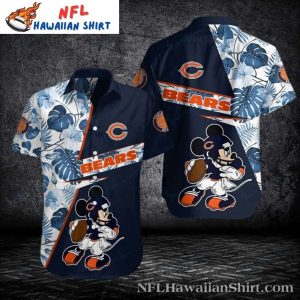 Tropical Touchdown – Chicago Bears Floral Fun Hawaiian Shirt