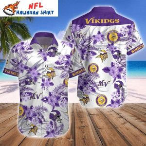 Tropical Touchdown Floral Summer Minnesota Vikings Hawaiian Shirt