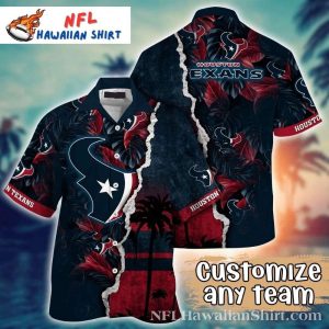 Tropical Touchdown Houston Texans Hawaiian Shirt – Hibiscus Hustle