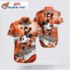 Fiery Orange Cleveland Browns Kickoff – Vibrant Sunset Hawaiian Shirt