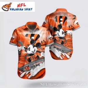 Tropical Touchdown Mickey – Cincinnati Bengals Hawaiian Shirt
