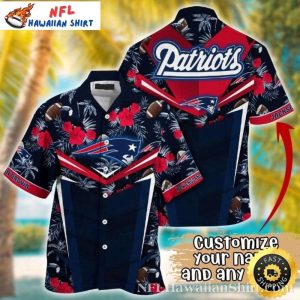 Tropical Touchdown New England Patriots Hawaiian Shirt
