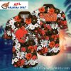 Pittsburgh Steelers Bold Floral Black And Gold Hawaiian Shirt
