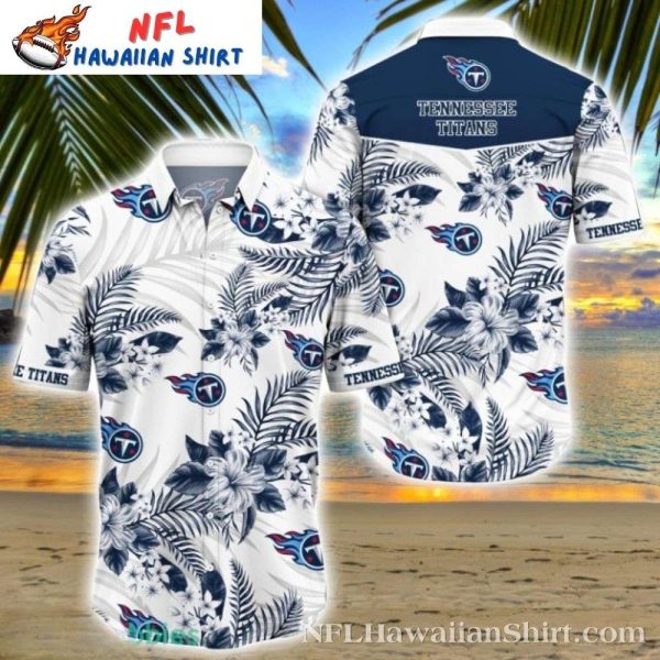 Tropical Touchdown – Tennessee Titans Floral Hawaiian Shirt