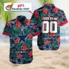 NY Giants Big Game Bold Stripe Tropical Hawaiian Shirt
