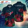 Twilight Reflections Houston Texans Hawaiian Shirt – Silhouetted Sunset Palms