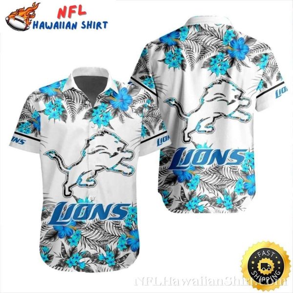 Turquoise Tiki Detroit Lions Summer Hawaiian Shirt