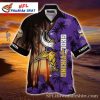 Spooky Skeleton Spirit Customizable Minnesota Vikings Hawaiian Shirt