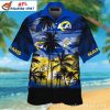 49ers Mascot Pride Color Split Customizable Hawaiian Shirt