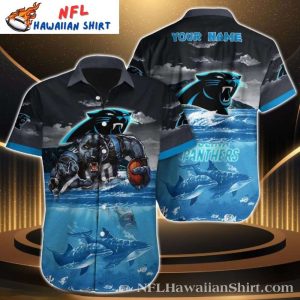 Underwater Predator Carolina Panthers NFL Hawaiian Custom Hawaiian Shirt