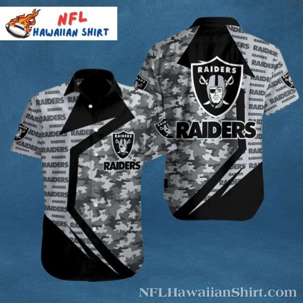 Urban Camo Las Vegas Raiders Men’s Hawaiian Shirt