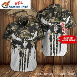 Urban Camouflage Denver Broncos Hawaiian Shirt – Customizable With Name
