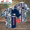 Twilight Palm – Personalized New England Patriots Mascot Hawaiian Button-Up