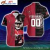 Tropical Night Tampa Bay Buccaneers Hawaiian Shirt – Dark Floral Design