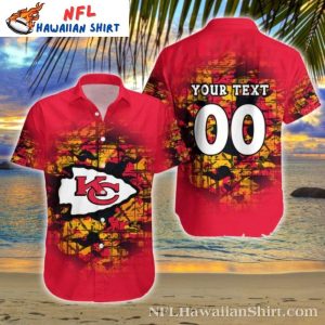 Vintage Camouflage – NFL Kansas City Chiefs Mens Hawaiian Shirt