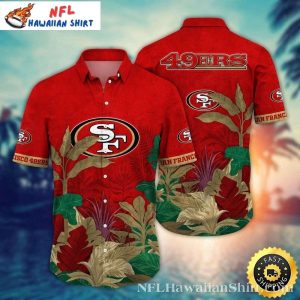 Vintage Gold Rush Foliage – San Francisco 49ers Hawaiian Shirt