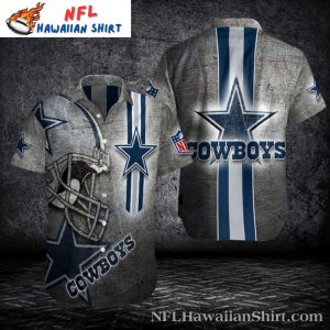 Vintage Helmet Streak Dallas Cowboys Aloha Shirt