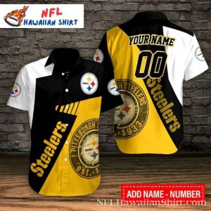 Vintage Pittsburgh Gold Rush Custom Steelers Hawaiian Shirt