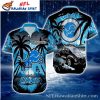 Twilight Palms Detroit Lions Customizable Hawaiian Shirt