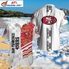 Skeletal Quarterback Halloween Special 49ers Aloha Shirt