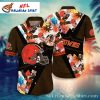 Tropical Sunset – Cleveland Browns Fan Hawaiian Shirt