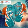 Tropical Touchdown Miami Dolphins Hawaiian Shirt – Men’s Floral Field Gear