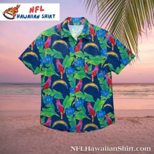 Vivid Parrot Los Angeles Chargers Men’s Aloha Shirt