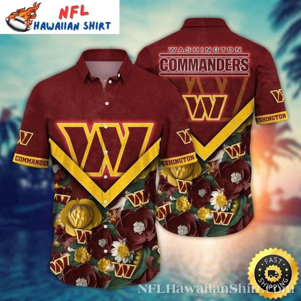 Washington Commanders Arrowhead – Sharp Design Aloha Shirt